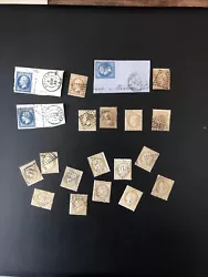 timbres france oblitérés avant 1900 lot.
