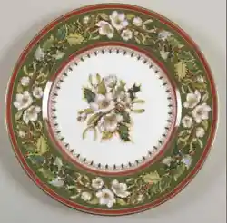 Spode Christmas Rose Accent Salad Plate Red.