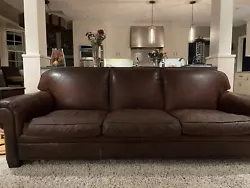 Ralph Lauren Leather Sofa 3-Seater. Ralph Lauren 100% Leather SofaRetails at $7,000. Selling because re-recording...