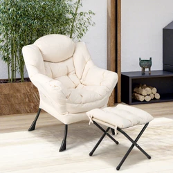 Color: Beige/Grey/Blue  Materials: Polyester, Metal, Doll Cotton  Dimension of Sofa Chair: 29.5