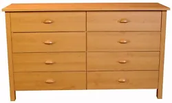 Nouvelle 8 Drawer Dresser. This dresser is available inOak, Black, Cherry, Walnut, or White. Matching 1-drawer night...