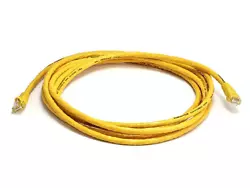 50 Cat 5e Patch Cord with Boots - YELLOW.