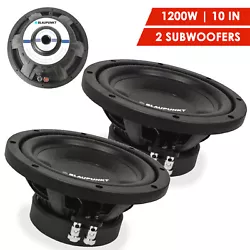1 Pair - BLAUPUNKT GBW101. The high-quality polypropylene woofer cone and 2