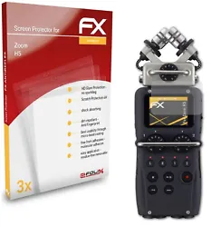 Anti-réfléchissant et absorbant les chocs: atFoliX 3 x FX-Antireflex Protecteur décran pour Zoom H5 - Made in...