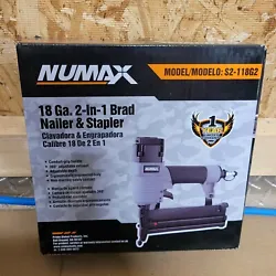 Numax S2118G2 18-Gauge 2-in-1 Brad Nail Gun.