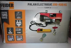 Feider F1200PA18 Palan électrique Capacité 200/400 kg 1000 W. Palan électrique 200/400 kg. Puissance : 1000 watts...
