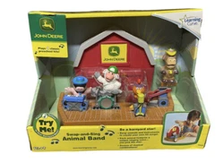 JOHN DEERE Toy Learning Curve Swap And Sing Farm Animal Band Barnyard PlaySet