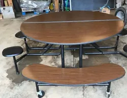 5 Round Folding Cafeteria Tables. Others available all over the place!
