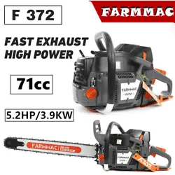 【High-End Version Professional 71cc Gas Chainsaw】----F372 gas chain saw power head fit for Husqvarna 372XP,NEO TEC...