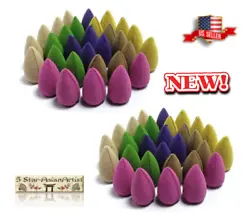 These scented incense cones are specially made to work with Ceramic Backflow Cone Burners. Each cone is about 1” long...