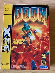 DOOM Sega Mega Drive 32X Jap Complet tres bon etat.