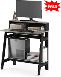 It has a built-in desk hutch to serve as stationery storage. Features attached desk hutch and firm Construction with...