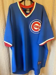 Chicago Cubs Throwback Jersey size 5X Cooperstown Collection Majestic.