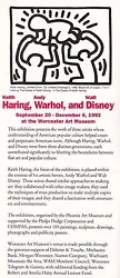 KEITH HARING, ANDY WARHOL, AND WALT DISNEY. Keith Haring, the focus of the exhibition, is placed within the context of...