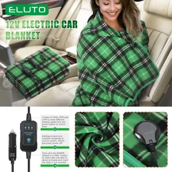 ELUTO electric blanket heats up when you connect it to your vehicles 12 volt DC outlet, great for trucks, SUV and RV....