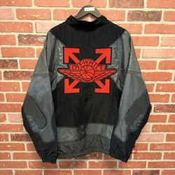 100% Authentic Off-White Jordan Woven Jacket Black Size XXL. Jacket is in flawless condition. No issues. Very Rare and...