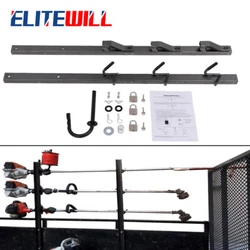 &Product Description： Holds 3 trimmers on an open trailer Can accept larger diameter tools like power pruners Fully...