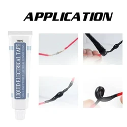 Mastic adhésif rapide sec étanche, liquide isolant colle pâte. Couleur de mastic disolation: noir. Appliquez le...