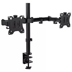 New Dual Monitor Stand Mount Adjustable Full Motion VESA 360 Degree Rotation.