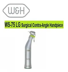 W&H WS-75 LG Surgical Contra-Angle Handpiece. Surgical contra-angle handpiece with push-button, mini LED+ and...