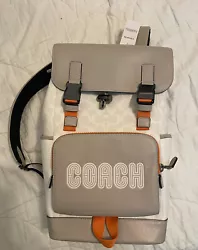NWT Coach Men’s Track Backpack In Blocked Signature Canvas/ In Colorblock - NEW. I still have the purchase receipt...