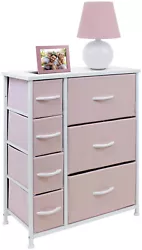 Update your child’s room with the Sorbus 7-Drawer Dresser. This charming dresser chest features a tabletop surface...