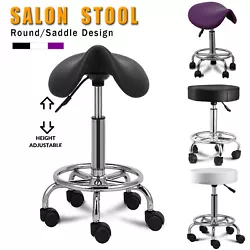 Saddle Backrest Round Backrest 1 x Salon Chair. Chair cushion shape: Round/ Saddle/Backrest. Hydraulic lift to adjust...