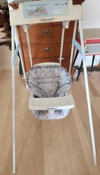 Vintage Graco Swyngomatic Reclining Baby Swing Battery Operated Tested WORKS! Has discoloration, but is in good...