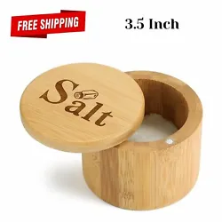 DURABLE SALT CELLAR : Cocomong bamboo salt cellar, with gorgeous natural textures, also has amazing persistence,...