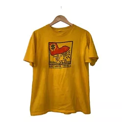 Vintage Keith Haring 1980s Greenpeace Shirt Missing tag - see measurements 27” top to bottom 20” pit to pit...