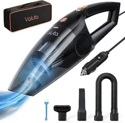 Powerful Suction: With 8000Pa high power, the car vacuum cleaner supports both wet and dry use. This handheld vacuum...