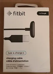 Original Fitbit Luxe & Fitbit Charge 5 Charging Cable FB181RCC Black Genuine NEW.  Please see photos for condition. ...