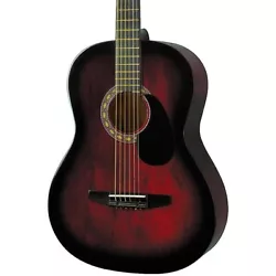 The small-bodied Rogue Starter acoustic guitar is an amazing deal for a starter guitar. Its smaller profile (7/8