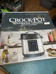 Open box Crockpot Express Crock Multi-cooker see pictures for more details
