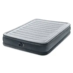 Cozy, compact, and too comfortable for words, this Intex Dura-Beam Plush Full Air mattress is there to help you drift...