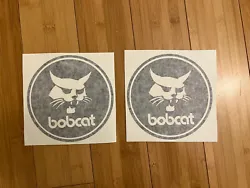 2 Bobcat circle Logo Stickers. Die Cut Style Decal. Made with 100% high quality vinyl.