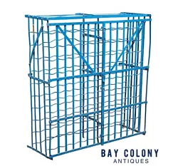 This cage has a split format with each side capable of holding 50 bottles for a total storage capacity of 100 bottles....