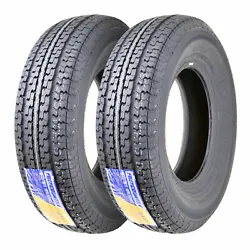 Set 2 New Premium Trailer Tires ST205 75R15 Radial /8 PR Load Range D w/Scuff Guard. Featured 