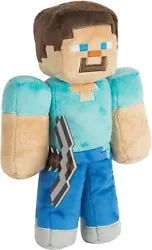 CUTE & CUDDLY: Constructed with soft polyester Velboa fibers so you can cuddle with your favorite Minecraft Character....