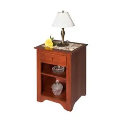 Cherry Stain Birch Shaker End Tables for Bedroom. An elegant & simple furnishing for any room. Hardwood with rich...