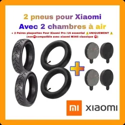 AVEC 2 paires plaquettes de frein pour xiaomi pro 1s essential ET 2 chambres à air.