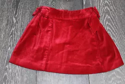 Worn once, in EUC. Adjustable waiste, fully lined, a bow on each side, a beautiful soft red velvet. I list for all...