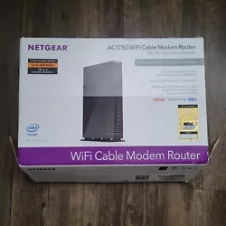 Netgear C6300-100NAS AC1750 4 Ports DOCSIS 3.0 WiFi Cable Modem Router 680 Mbps.  What you see is what you will...