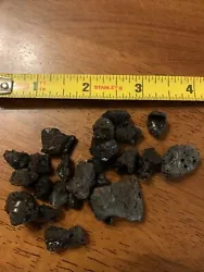 VOLCANIC Lava Rock for Aquarium Fish Tank Bonsai Plant Gas Fire Pit Black 4 Pounds. Roughly half-inch with some 1-inch...