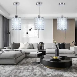 Your satis faction is our ultimate goal. 3PCS Modern Crystal Chandelier Light Ceiling Pendant Lamp Lighting Fixture....