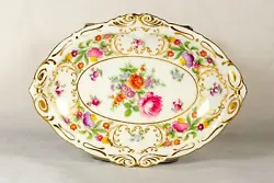A beautiful little trinket dish made of Bone China by Dresden Sprays.. Size: 7.5