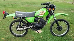 2000 Kawasaki KE100 Motorcycle. No warranties. Sold as pictured 
