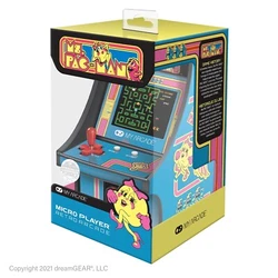 Brand new Ms. PAC-Man micro player. Portable video arcade machine. 6.7 inch