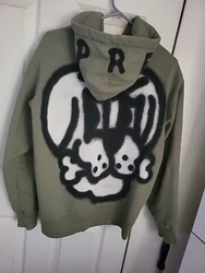 💯% AUTHENTIC Supreme Bone Zip Up Hoodie Olive Green Sweatshirt Dog Size Medium . Condition is Pre-owned. Shipped...