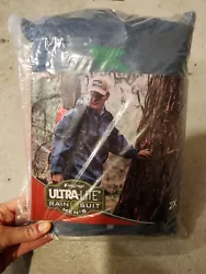 Frogg Toggs Ultra-lite 2 Mens Rain Suit W/stuff Sack XX-large, 2X Blue.